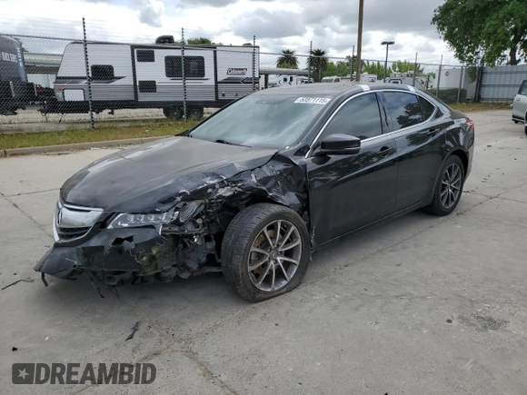 2017 Acura TLX V6 w/Technology Pkg with VIN 19UUB2F52HA001409, listed as a Copart auction lot 53571115 with 66,361 mi miles and Salvage title. Bid and sale history available at DreamBid. Image 1.