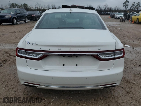 2020 Lincoln Continental Standard with VIN 1LN6L9PK2L5600373, listed as a Copart auction lot 44640525 with 75,050 mi miles and Salvage Title. Bid and sale history available at carsss.com. Image 6.