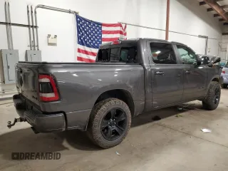 2021 Ram 1500 Big Horn with VIN 1C6SRFFT3MN590925, listed as a Copart auction lot 83528574 with 50,995 mi miles and Salvage title. Bid and sale history available at DreamBid. Image 3.