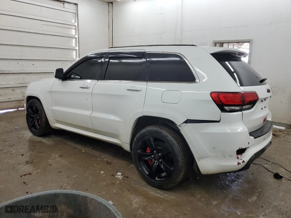 2015 Jeep Grand Cherokee SRT with VIN 1C4RJFDJ6FC902573, listed as a Copart auction lot 43718305 with 0 mi miles and Salvage Title. Bid and sale history available at carsss.com. Image 2.