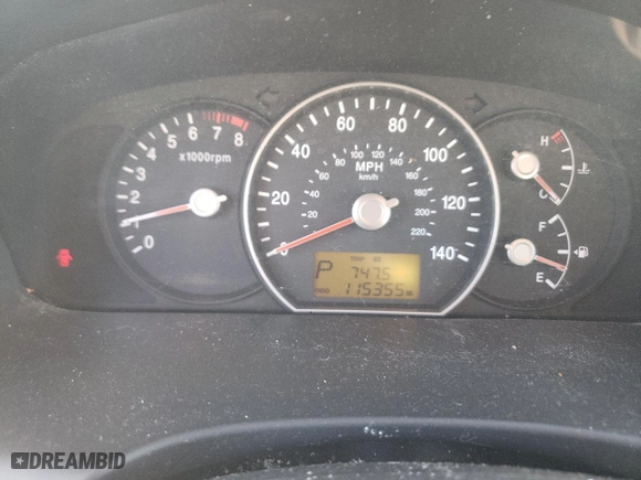 2009 Kia Rondo LX Base with VIN KNAFG528697282779, listed as a Copart auction lot 58926614 with 115,355 mi miles and Salvage Title. Bid and sale history available at carsss.com. Image 9.