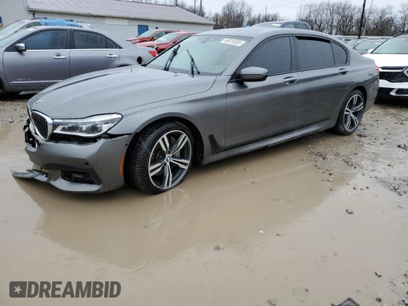 2017 BMW 7 Series 750i with VIN WBA7F0C33HGM22010, listed as a Copart auction lot 45919333 with 0 mi miles. Bid and sale history available at carsss.com. Image 1.