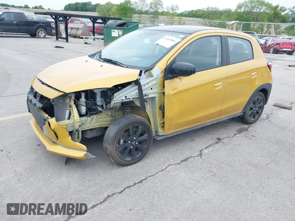 2023 Mitsubishi Mirage Black Edition с VIN ML32AWHJ0PH001038, выставлен на аукционе IAAI как лот 42364804 с пробегом 25 165 миль миль и . История ставок и продаж доступна на DreamBid. Изображение 2.
