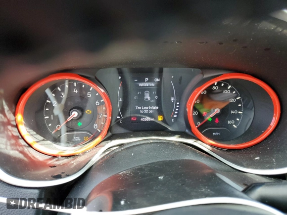 2019 Jeep Compass Altitude with VIN 3C4NJDBB1KT781349, listed as a Copart auction lot 55498805 with 40,365 mi miles and Salvage title. Bid and sale history available at DreamBid. Image 9.