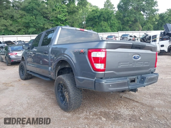 2021 Ford F-150 XL with VIN 1FTEW1EP8MKE56337, listed as a IAAI auction lot 42293733 with 57,171 mi miles and . Bid and sale history available at DreamBid. Image 3.
