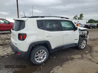 2022 Jeep Renegade Latitude with VIN ZACNJDB10NPN90182, listed as a Copart auction lot 60963885 with 25,884 mi miles and Salvage title. Bid and sale history available at DreamBid. Image 3.