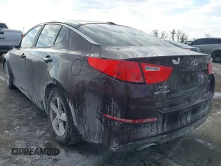 2014 Kia Optima LX with VIN 5XXGM4A71EG289837, listed as a IAAI auction lot 41418069 with 97,662 mi miles. Bid and sale history available at carsss.com. Image 3.