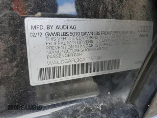 2012 Audi S4 Premium Plus with VIN WAUDGAFL3CA115790, listed as a Copart auction lot 68127074 with 137,483 mi miles and Salvage Title. Bid and sale history available at carsss.com. Image 13.