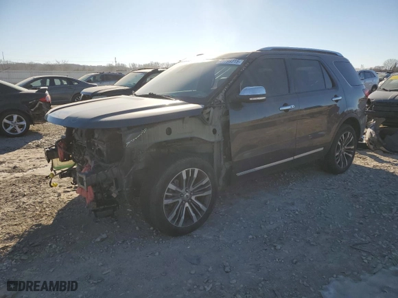 2017 Ford Explorer Platinum with VIN 1FM5K8HT7HGB79083, listed as a Copart auction lot 41799315 with 164,727 mi miles and Salvage Title. Bid and sale history available at carsss.com. Image 1.
