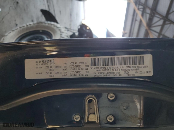 2018 Ram 2500 Laramie with VIN 3C6UR5FL4JG209039, listed as a Copart auction lot 88702485 with 136,726 mi miles and Salvage Title. Bid and sale history available at carsss.com. Image 14.