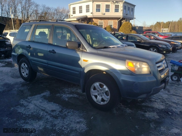 2007 Honda Pilot LX with VIN 5FNYF18137B018654, listed as a Copart auction lot 45159175 with 201,607 mi miles and Clean Title. Bid and sale history available at carsss.com. Image 4.