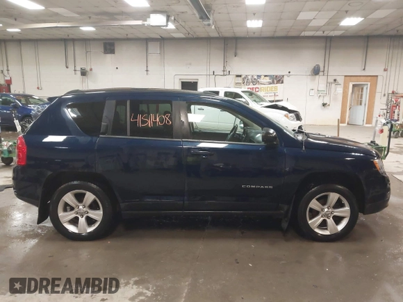 2012 Jeep Compass Latitude with VIN 1C4NJDEB8CD588277, listed as a IAAI auction lot 41511408 with 114,965 mi miles. Bid and sale history available at carsss.com. Image 13.