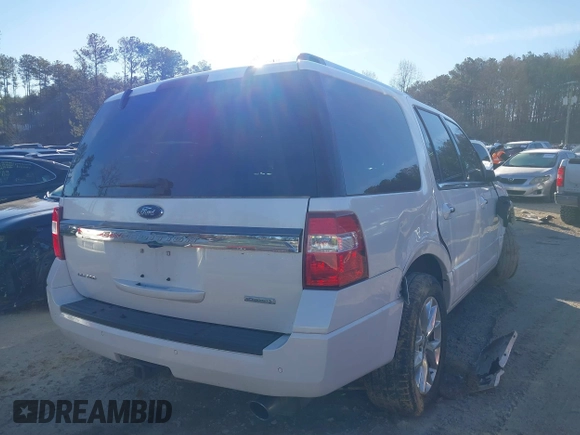 2017 Ford Expedition Limited z VIN 1FMJU1KT8HEA20383, wystawiony jako IAAI lot #41306442 z przebiegiem 165 206 mil mil oraz . Historia ofert i sprzedaży dostępna na DreamBid. Obrazek 4.