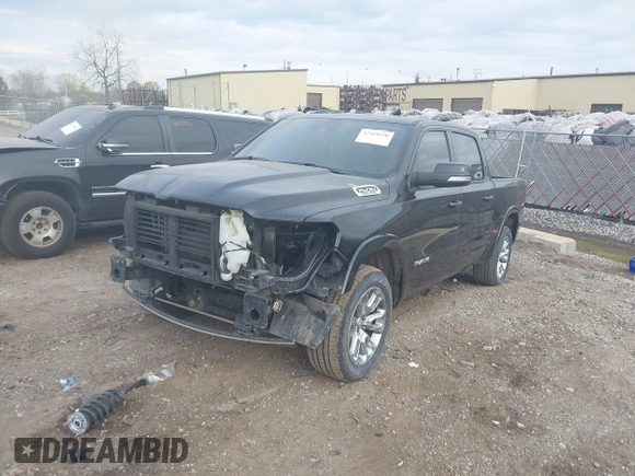 2022 Ram 1500 Laramie with VIN 1C6SRFJT6NN402536, listed as a IAAI auction lot 42109220 with 29,618 mi miles and . Bid and sale history available at DreamBid. Image 2.