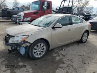 2012 Buick Regal with VIN 2G4GR5ER5C9136607, listed as a Copart auction lot 46616955 with 74,976 mi miles and Salvage title. Bid and sale history available at DreamBid. Image 1.
