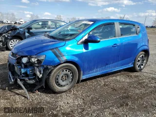 2017 Chevrolet Sonic LT with VIN 1G1JD6SBXH4153475, listed as a Copart auction lot 54544875 with 39,786 mi miles and Salvage Title. Bid and sale history available at carsss.com. Image 1.