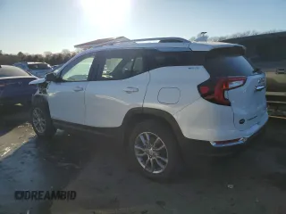 2022 GMC Terrain SLT with VIN 3GKALVEV4NL182250, listed as a Copart auction lot 43032445 with 23,602 mi miles and Salvage Title. Bid and sale history available at DreamBid. Image 2.