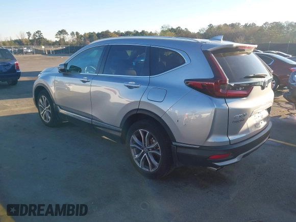 2022 Honda CR-V Touring with VIN 2HKRW2H90NH639946, listed as a IAAI auction lot 41857016 with 47,309 mi miles. Bid and sale history available at carsss.com. Image 3.
