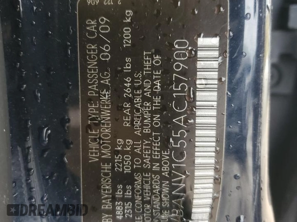 2010 BMW 5 Series 528i xDrive with VIN WBANV1C55AC157900, listed as a Copart auction lot 47565875 with Not Provided miles and Non Repairable. Bid and sale history available at carsss.com. Image 13.