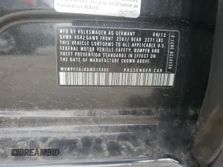 2013 Volkswagen Golf w/Sunroof & Navi z VIN WVWPF7AJ8DW015068, wystawiony jako Copart lot #52821445 z przebiegiem Nie podano mil oraz Szkoda całkowita • Salvage title. Historia ofert i sprzedaży dostępna na DreamBid. Obrazek 13.