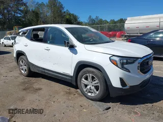 2020 GMC Terrain SLE with VIN 3GKALMEV1LL224087, listed as a IAAI auction lot 41843729 with 54,152 mi miles. Bid and sale history available at carsss.com. Image 1.