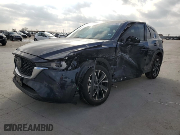 2023 Mazda CX-5 2.5 S Premium Plus Package with VIN JM3KFBEM5P0115936, listed as a Copart auction lot 44483345 with 24,267 mi miles and Salvage Title. Bid and sale history available at carsss.com. Image 1.