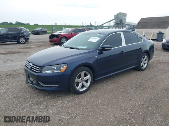 2014 Volkswagen Passat Wolfsburg Edition with VIN 1VWAT7A35EC044446, listed as a IAAI auction lot 42558007 with 165,285 mi miles and . Bid and sale history available at DreamBid. Image 2.