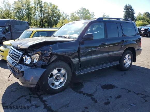 2007 Toyota Land Cruiser with VIN JTEHT05J972105495, listed as a Copart auction lot 73242704 with 203,830 mi miles and Salvage Title. Bid and sale history available at carsss.com. Image 1.