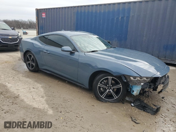 2025 Ford Mustang EcoBoost with VIN 1FA6P8TH9S5104519, listed as a Copart auction lot 49318395 with 1,852 mi miles and Salvage Title. Bid and sale history available at carsss.com. Image 4.