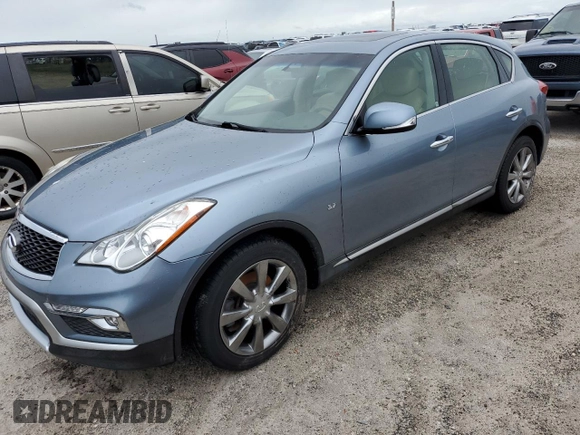 2017 Infiniti QX50 with VIN JN1BJ0RP8HM380881, listed as a Copart auction lot 74816544 with 0 mi miles and Salvage Title. Bid and sale history available at carsss.com. Image 1.