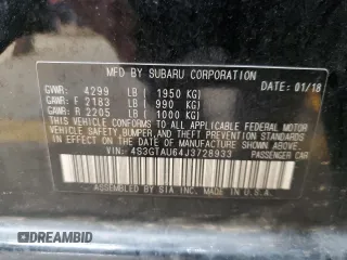 2018 Subaru Impreza Limited with VIN 4S3GTAU64J3728933, listed as a Copart auction lot 85268224 with Not provided miles and Salvage title. Bid and sale history available at DreamBid. Image 14.