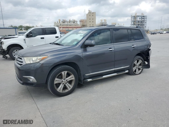 2012 Toyota Highlander Limited with VIN 5TDYK3EH2CS071876, listed as a Copart auction lot 51244645 with 137,127 mi miles and Salvage Title. Bid and sale history available at carsss.com. Image 1.