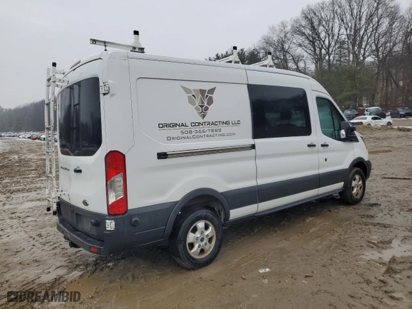 2017 Ford Transit Van with VIN 1FTYR2CG7HKA82886, listed as a Copart auction lot 47282625 with 0 mi miles and Clean Title. Bid and sale history available at carsss.com. Image 3.