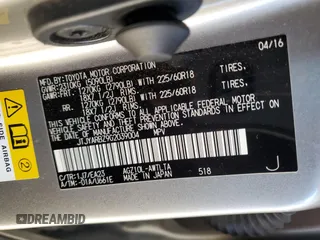 2016 Lexus NX 200t z VIN JTJYARBZ9G2039004, wystawiony jako Copart lot #54957715 z przebiegiem 93 631 mil mil oraz Szkoda całkowita • Salvage title. Historia ofert i sprzedaży dostępna na DreamBid. Obrazek 12.