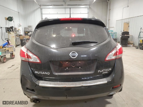 2014 Nissan Murano S with VIN JN8AZ1MW9EW507695, listed as a Copart auction lot 82385114 with 130,100 mi miles and Salvage Title. Bid and sale history available at carsss.com. Image 6.