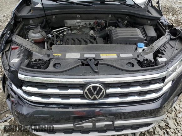 2021 Volkswagen Atlas SEL with VIN 1V2BE2CA7MC213069, listed as a Copart auction lot 55888815 with 45,712 mi miles and Salvage title. Bid and sale history available at DreamBid. Image 12.