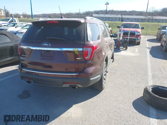 2018 Ford Explorer Limited с VIN 1FM5K8FHXJGC29155, выставлен на аукционе IAAI как лот 41813618 с пробегом 162 569 миль миль и . История ставок и продаж доступна на DreamBid. Изображение 4.