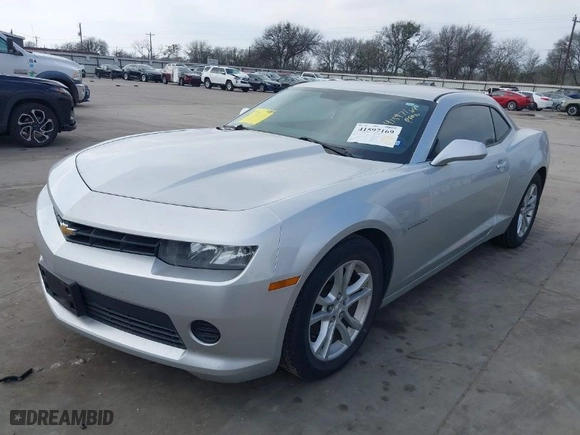 2014 Chevrolet Camaro LS with VIN 2G1FE1E30E9227523, listed as a IAAI auction lot 41597169 with 89,993 mi miles. Bid and sale history available at carsss.com. Image 2.