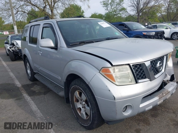 2006 Nissan Pathfinder SE with VIN 5N1AR18W46C648937, listed as a IAAI auction lot 42098712 with 159,315 mi miles and . Bid and sale history available at DreamBid. Image 1.