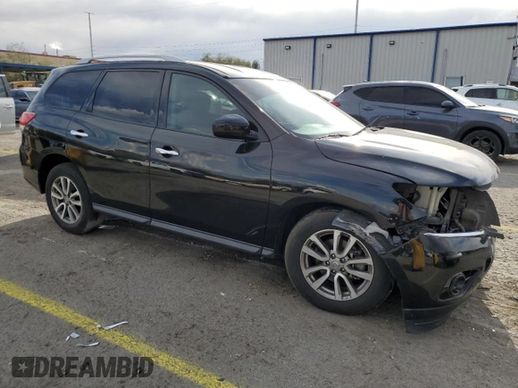 2015 Nissan Pathfinder SV with VIN 5N1AR2MN0FC702592, listed as a Copart auction lot 51717035 with 114,368 mi miles and Salvage title. Bid and sale history available at DreamBid. Image 4.
