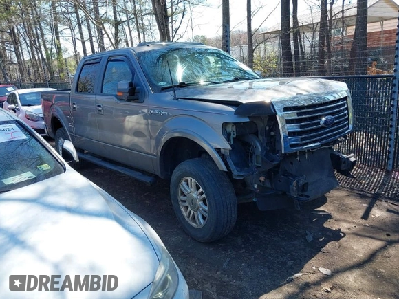 2014 Ford F-150 XL with VIN 1FTFW1EF9EKF61918, listed as a IAAI auction lot 41864650 with 217,839 mi miles. Bid and sale history available at carsss.com. Image 1.