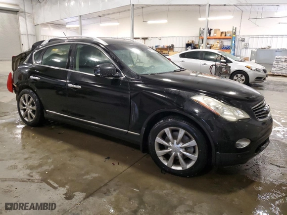 2011 Infiniti EX35 Journey with VIN JN1AJ0HR4BM850538, listed as a Copart auction lot 45575605 with 142,366 mi miles and Salvage Title. Bid and sale history available at carsss.com. Image 4.