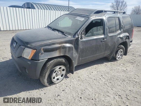 2007 Nissan Xterra SE with VIN 5N1AN08W17C544588, listed as a Copart auction lot 46163465 with 187,732 mi miles and Salvage Title. Bid and sale history available at carsss.com. Image 1.