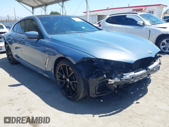 2022 BMW 8 Series 840i with VIN WBAGV2C09NCH74342, listed as a IAAI auction lot 42326824 with 12,745 mi miles and . Bid and sale history available at DreamBid. Image 1.