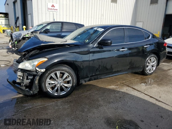 2013 Infiniti M37 with VIN JN1BY1AR3DM601389, listed as a Copart auction lot 79294144 with 127,969 mi miles and Salvage Title. Bid and sale history available at carsss.com. Image 1.