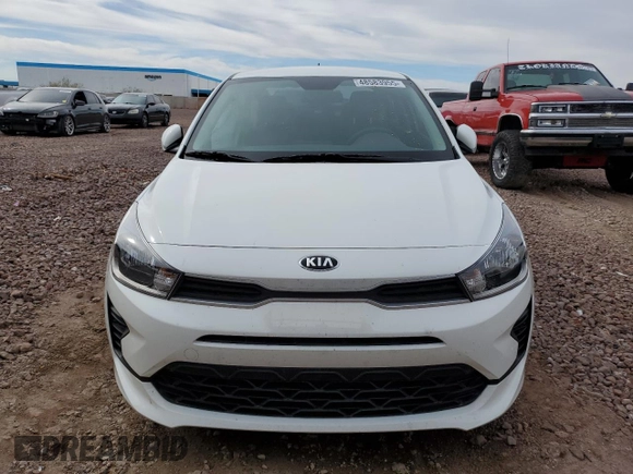 2021 Kia Rio LX with VIN 3KPA24AD5ME382840, listed as a Copart auction lot 48583955 with 20,183 mi miles and Salvage Title. Bid and sale history available at carsss.com. Image 5.