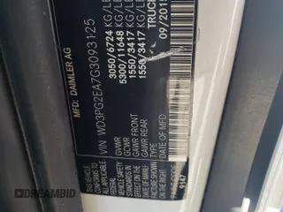 2016 Mercedes-Benz Metris Cargo with VIN WD3PG2EA7G3093125, listed as a Copart auction lot 63294935 with 167,990 mi miles and Clean title. Bid and sale history available at DreamBid. Image 13.