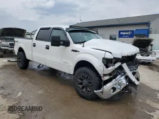 2012 Ford F-150 XL with VIN 1FTFW1ET3CFA97536, listed as a Copart auction lot 60842665 with 136,127 mi miles and Salvage title. Bid and sale history available at DreamBid. Image 4.