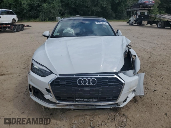 2022 Audi A5 Sportback Premium with VIN WAUABCF56NA030699, listed as a Copart auction lot 68917454 with 32,393 mi miles and Salvage Title. Bid and sale history available at carsss.com. Image 5.