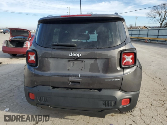 2018 Jeep Renegade Sport with VIN ZACCJAAB6JPG70163, listed as a Copart auction lot 45345065 with 89,540 mi miles and Salvage Title. Bid and sale history available at DreamBid. Image 6.